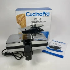CucinaPro Piccolo Pizzelle Baker Italian Waffle Iron Maker 3 1/4" Mini Cookies
