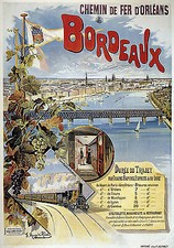 Chemin de Fer D Orleans Bordeaux Eisenbahn Wagons Lits Geneve Plakate A3 246