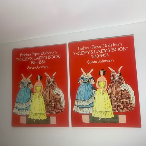 2 modische Papierpuppen aus Godeys Damenbuch Susan Johnston neu ungeschnitten 1977 - Bild 2 von 8