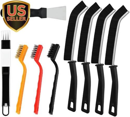 9Pcs Crevice Cleaning Brushes for Household Use,Hard Bristle Crevice Cleaning...