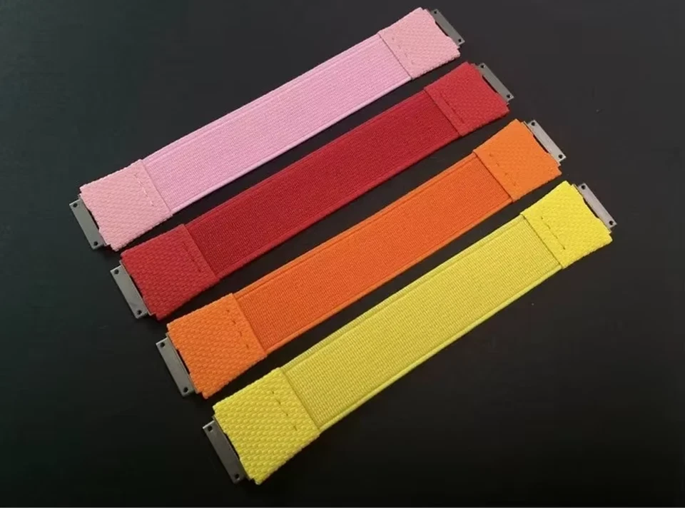 Correa de reloj elástica de nailon hecha a mano para Richard Mille tamaño RM67-02 M Foto 4 de 4