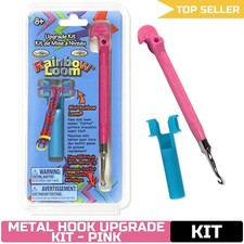 Rainbow Loom Tail Upgrade Kit - Metal Hook - Pink