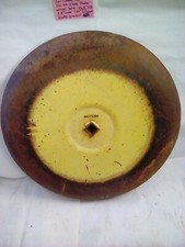 1 EA. JOHN DEERE OEM P/N AM12508 SOLID PRESS WHEEL 26.5” O D  X 4" W, 1.25" SQ S