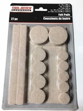 Tool Bench Hardware Pack Of 27 Felt Pads Chair And Furniture Pads 27pk Brand New