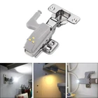 Cabinet Sensor Lamp Hinge Night Light LED Warm/Cool White Cupboard Not Battery