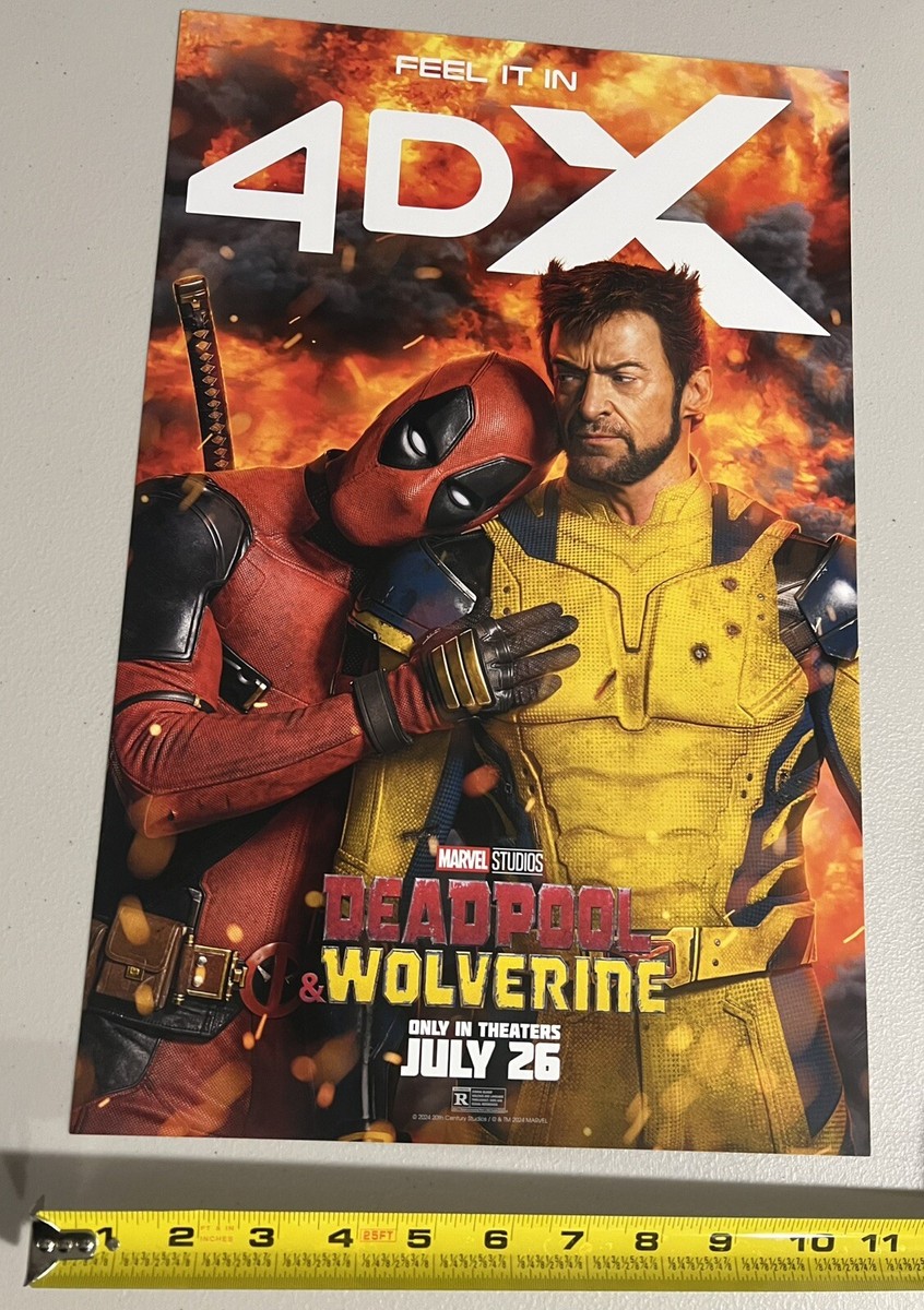 Deadpool and Wolverine (2024) 4DX Movie Poster - Marvel Studios
