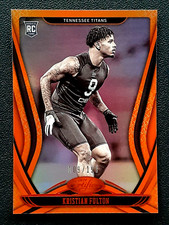 KRISTIAN FULTON RC 2020 PANINI CERTIFIED MIRROR ORANGE NO 170 #109/199     34311