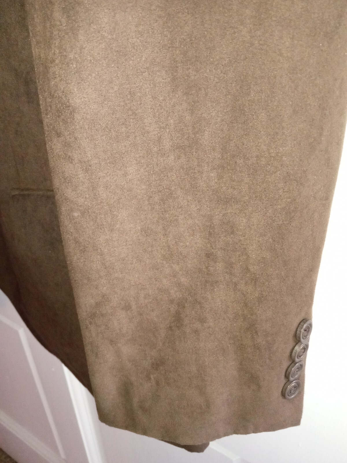 Gianfranco Ruffini Suede Three Button Solid Brown… - image 4