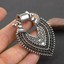 Calefee Dangle Tunnels 2g, Double Flared Ear Gauges for Women with Round Pendant, Stainless Steel Piercing Plugs 6mm, 2pcs