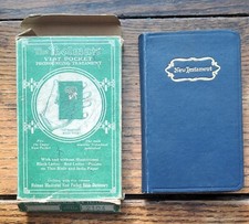 Holman Pronouncing New Testament #2104 Vest size with original Box 1900