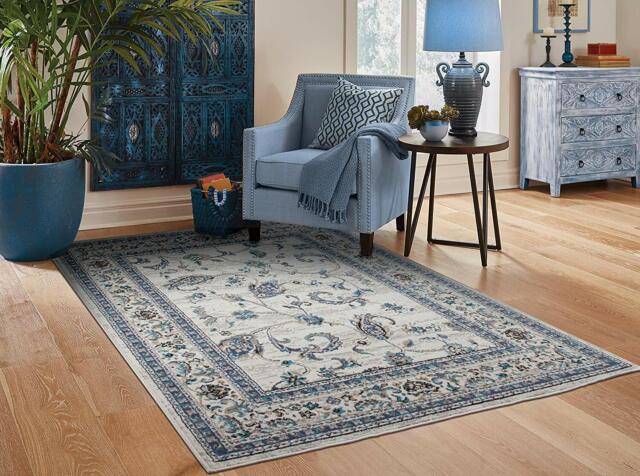 Traditional Area Rugs 8x10 Contemporary Blue Living Room