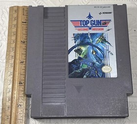 Top Gun The Second Mission Nintendo NES Game Made In Japan Konami