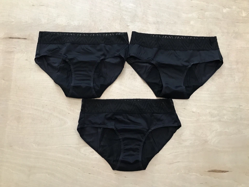 Трусики Thinx Hiphugger период герметичные размер L черные упаковка 3 шт. новые с ценниками - Изображение 2 из 4