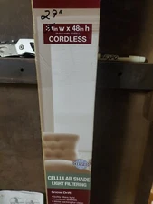 29" X 48" Home Decorators Snow Drift Light Filtering Cordless Cellular Shade