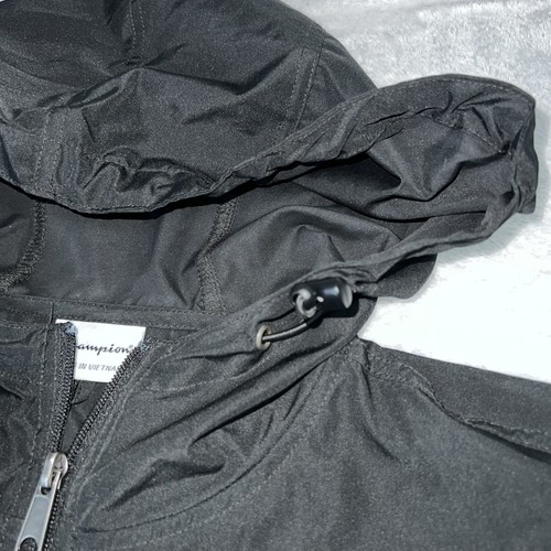 NC Tarheels Champion 1/2 Zip Hooded Long Sleeve Windbreaker Men XS Black - Picture 5 of 15