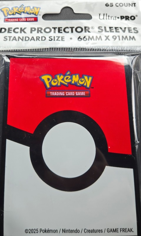 Pokemon Poke Ball Standard Deck Protector Card Sleeves 65 Pack