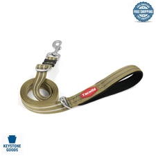 Heavy Duty Adjustable Dog Leash with Soft Padded Handle & Reflective Long Line