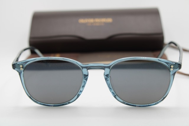 NEW OLIVER PEOPLES OV 5397SU 1617R5 FINLEY BLUE CLEAR AUTHENTIC SUNGLASSES 49-20 image 2