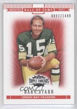 2007 Topps Triple Threads 97/1449 Bart Starr #98 HOF 0a1