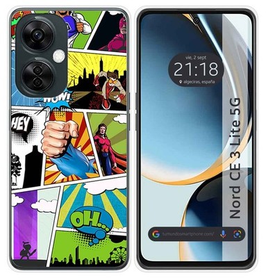 Funda Silikon Für Oneplus Nord CE 3 Lite 5G Design Comic Zeichnungen