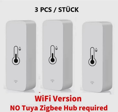 3 x WiFi Thermometer Hygrometer Innen Smart Wlan APP Kontrolle Temperatursensor
