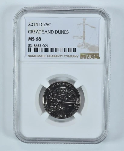 2014-D Washington Quarter Great Sand Dunes America The Beautiful MS68 NGC *7580