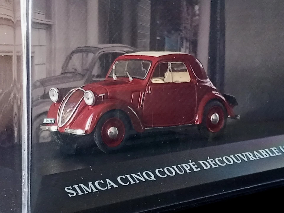 SIMCA 5 (1936) "Micro-Voitures d'Antan" N°75, Altaya 1/43 + FAS - Photo 2/4