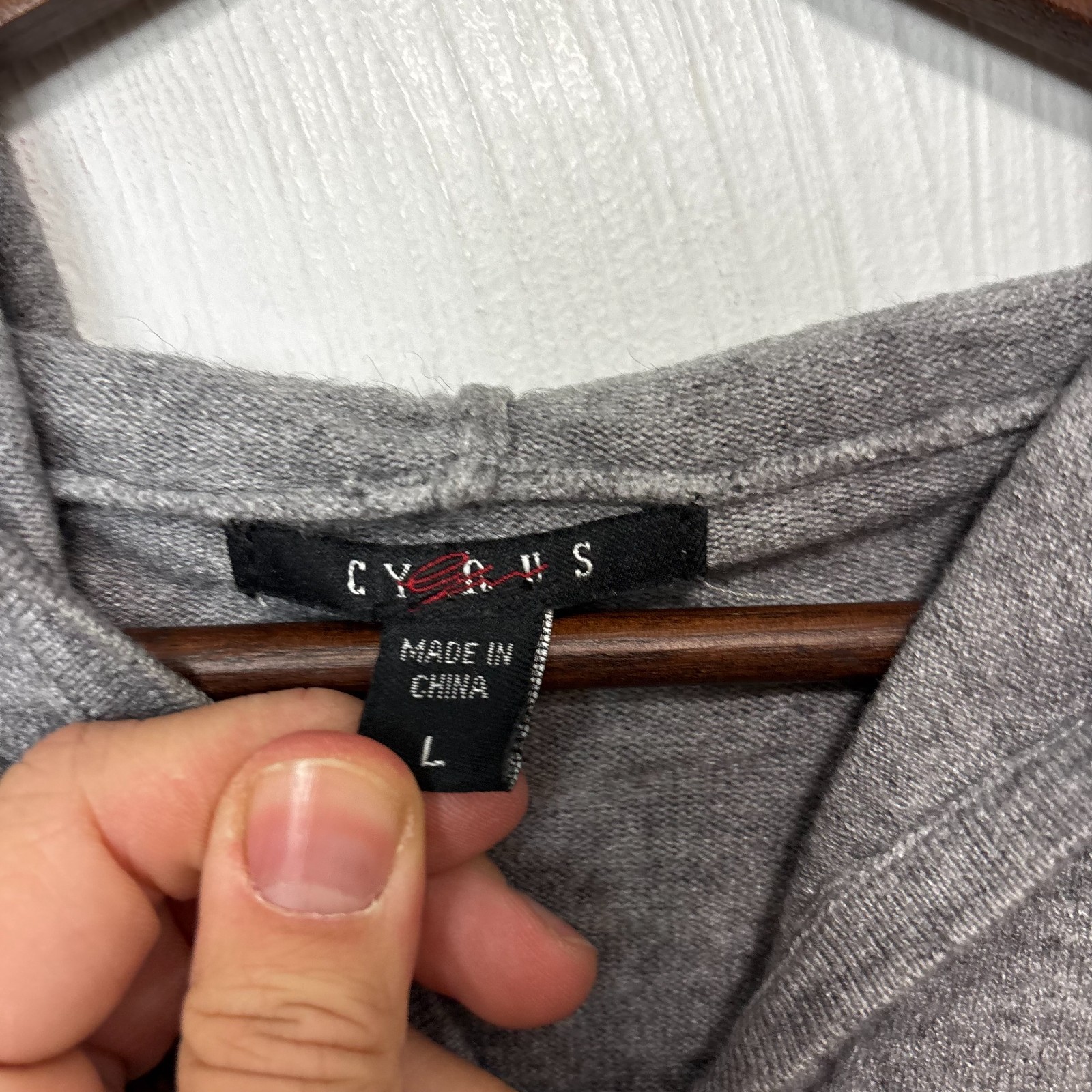 Gray Knit Hoodie Long Sleeve Basic Pullover Women… - image 3