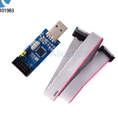 USBASP USBISP 3.3V/5V 51 AVR Serials Programmer USB ATMEGA8 + ISP Download Cable