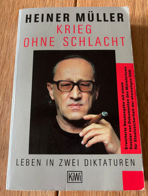 Heiner Müller ''Krieg ohne Schlacht'' + Dossier von Dokumenten des MfS TB ''gut''