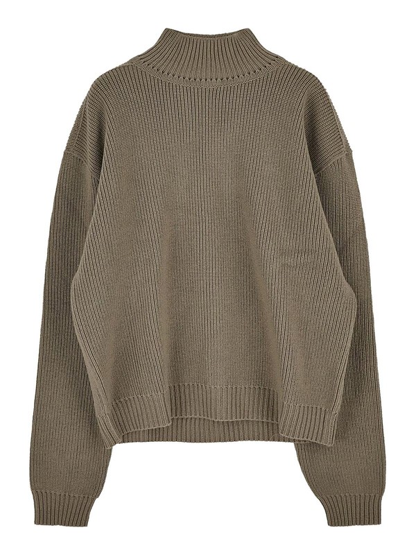 Rick Owens Men's Turtleneck Sweater Dust L