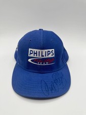 Vintage Geoff Bodine Autographed Philips Racing Team #7 NASCAR Snapback Hat