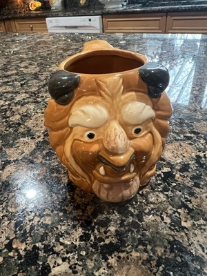 New Vintage Disney Applause Beauty and the Beast Figural Mug 3D Brown