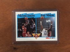 1991-92 NBA Hoops Michael Jordan/Karl Malone Chicago Bulls/Utah Jazz #306