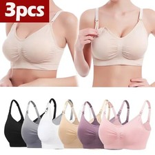 3-Pack Women Bra, Maternity Nursing Bras for Breastfeeding Comfort and Support