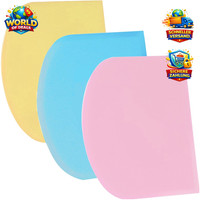 Teigschaber Teigkarte Teigspachtel 3P Kunststoff Bpa-Frei Flexibel 10,6X6,7