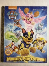 Vintage A Little Golden Book Paw Patrol Mighty Pup Power 2018 8303