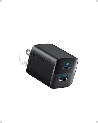 Anker B2326 33W 2-Port USB-C USB-A Wall Charger Fast Charging Adapter Black