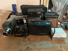 Lot of 10 Vintage 50s to 90s Film Cameras - Polaroid, Keystone, Eastman, Kodak