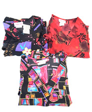 Cherokee Short Sleeve Size XL Women's Scrubs Tops Polyester Lot of 3 2