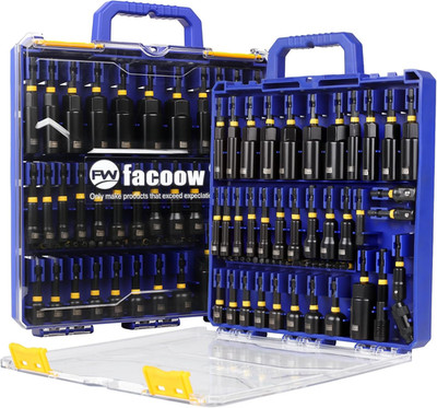55PCS Impact Nut Drivers Set Magnetic, SAE & Metric Nut Drivers, Deep Impact Nut