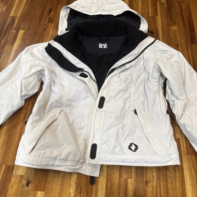Black Ice White and Black Jacket M Women s. Extreme Weather with hood.