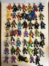 Fisher Price Imaginext Superman Marvel DC Comics Batman Action Figure Lot of 52