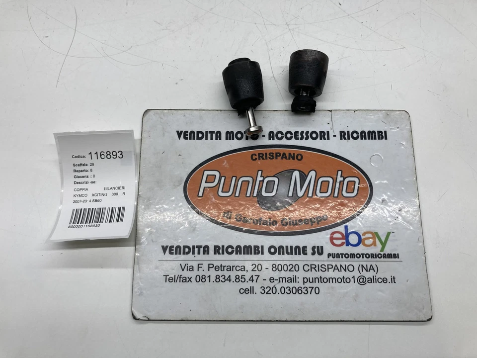 COPPIA BILANCIERI STABILIZZATORI MANUBRIO KYMCO XCITING 300 R 2007-2012-2014 - Immagine 3 di 4