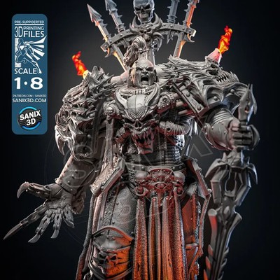 Armageddon, 1/4-1/24, Figur, Unbemalt, 3D-Druck, Statue, Sanix3D, MFW