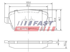 Plaquette de frein Fiat CROMA