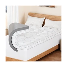 Queen Mattress Topper - Memory Foam Mattress Topper Queen Size, Dual Layer 4 ...