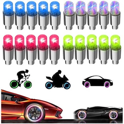 Universal Fit 20 PCS LED Wheel Valve Lights - Enhance Vehicle Visibility