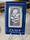 PAMP Suisse Rose Switzerland 1oz 999 FINE Silver bar