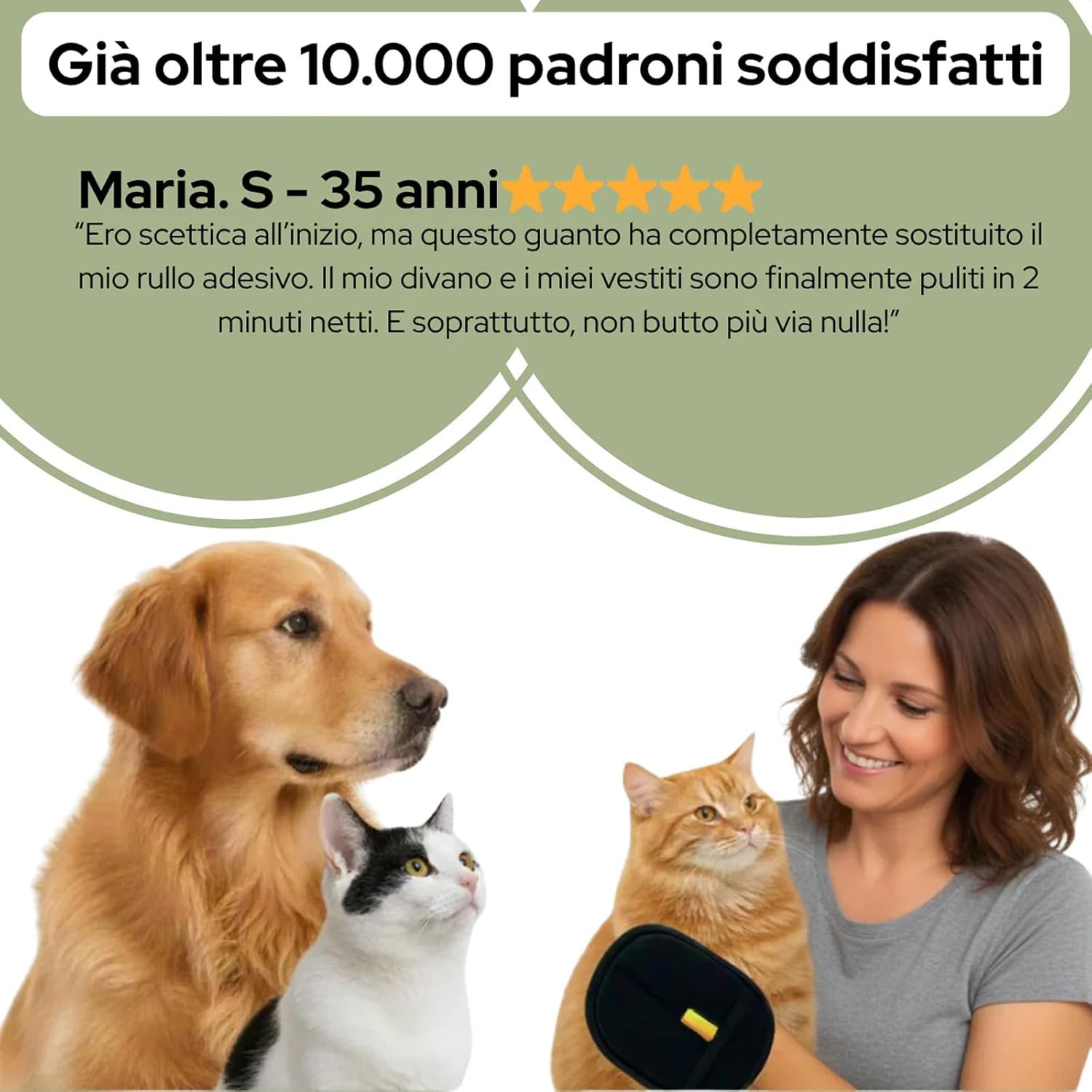 Guanto Spazzola Emporio Animale: Rimuovi Peli e Sottopelo Velocemente - 4